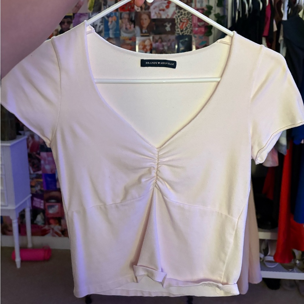 Brandy Melville light pink Top